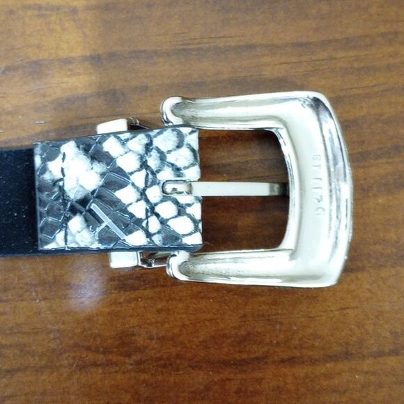 Lovestrength Genuine Leather Snake Skin Belt, Size P/S - 39\